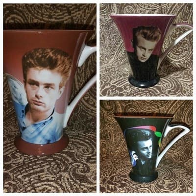 James Dean Coffee Mug Set of 3 Iconic Rebel Without a Cause 1999 Centric Bundle - Image 1