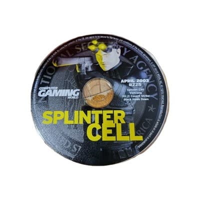 SPLINTER CELL PC CD ROM Computer Gaming World April 2003 Issue 225 Demo Disc - Thumbnail 2
