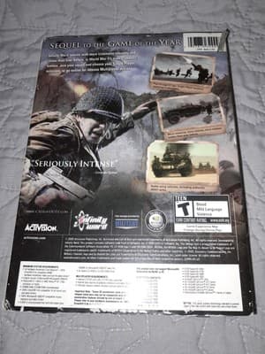Call Of Duty 2 PC CD ROM 6 Disc Set Manual Slip Cover Bonus Disk #2 Vintage - Thumbnail 8