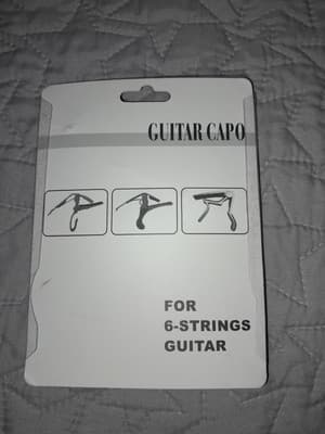 Guitar Capo, Black, For 6 String Guitar Accessory New - Thumbnail 4