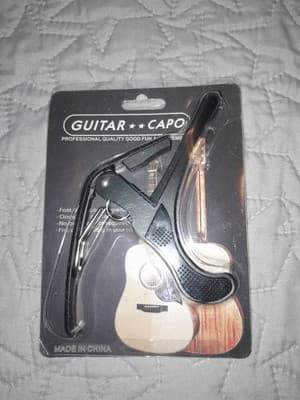 Guitar Capo, Black, For 6 String Guitar Accessory New - Thumbnail 3