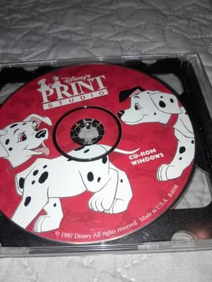 Disney's 101 Dalmatians Print Studio (PC, 1997) B4698 CD ROM Windows - Thumbnail 2
