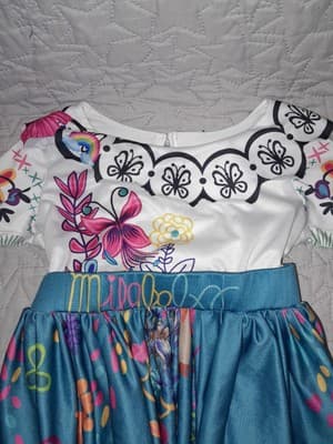 Encanto Mirabel Costume Cosplay Fancy Princess Dress Up 16" Waist 21.5" Skirt - Thumbnail 5