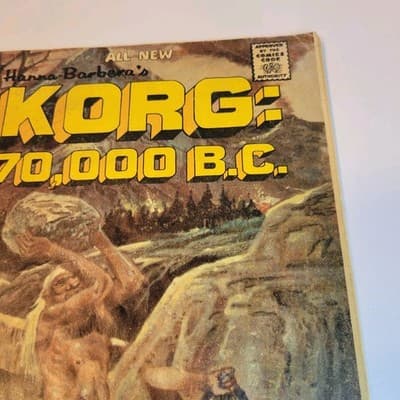 Korg 70,000 B.C. #2 1975 Charlton Comics VG/FN Minor Key Hanna-Barbera Adaptatio - Thumbnail 4