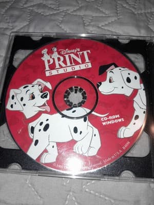 Disney's 101 Dalmatians Print Studio (PC, 1997) B4698 CD ROM Windows - Image 1
