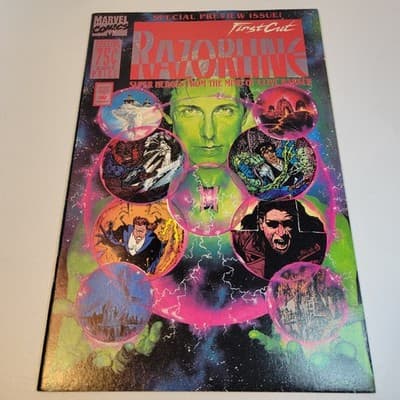 Razorline First Cut #1 1993 Marvel Comics VF/NM Clive Barker Preview Issue - Thumbnail 2