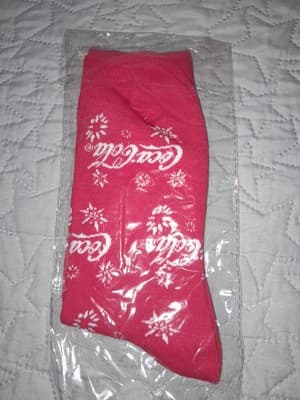 Coke Cola Socks Red And White Christmas Edition 1 Pair Quarter Crew Socks - Thumbnail 4
