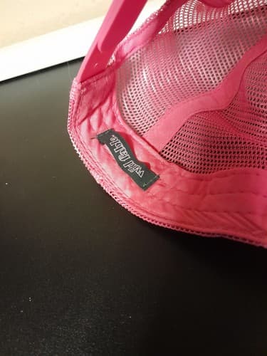 Wild Fable Women's Hat Cap Adjustable Strap Back Pink Fleece Heart with Flames - Thumbnail 6