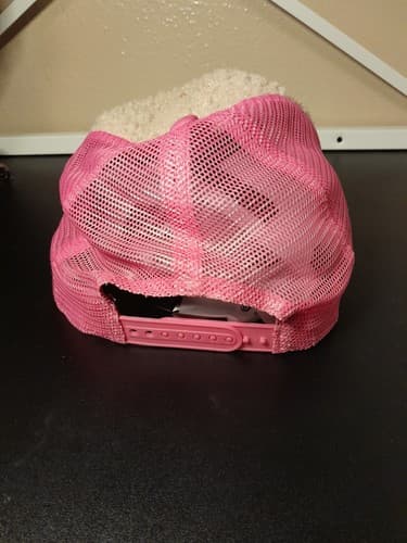 Wild Fable Women's Hat Cap Adjustable Strap Back Pink Fleece Heart with Flames - Thumbnail 4