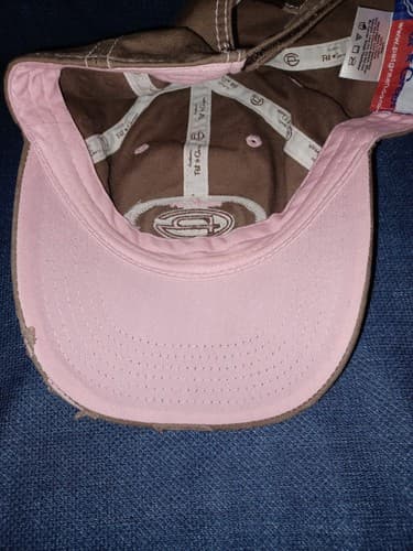 Pat Green Texas Country Music Concert Hat Distressed Hat Cap Pink Brown - Thumbnail 5