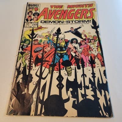 The Mighty Avengers #249 1984 Marvel Comics FN Thor Hercules Fantastic Four - Image 1