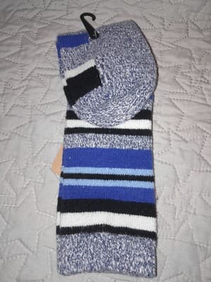 Northeast Outfitters Men's Cozy Cabin Slippers Sox NWT Size Large Navy - Thumbnail 4