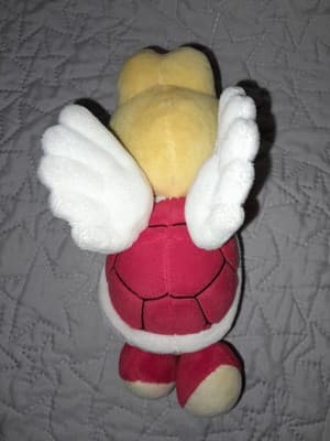 Super Mario Bros 8" Red Shoes & Shell Paratroopa Koopa Stuffed Animal Plush Toy - Thumbnail 3