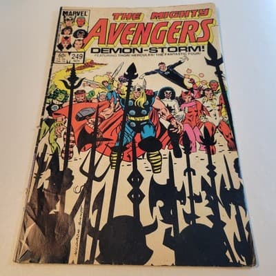 The Mighty Avengers #249 1984 Marvel Comics FN Thor Hercules Fantastic Four - Thumbnail 2