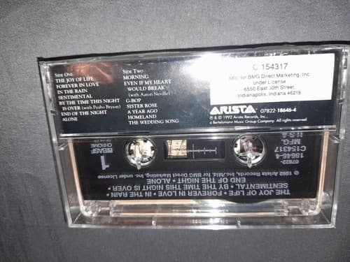 Kenny G Breathless Cassette Tape 1992 Arista BMG Direct Smooth Jazz Album - Thumbnail 2