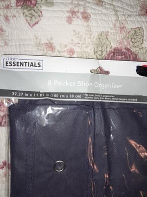 Closet Essentials 8 Pocket Shoe Organizer - Thumbnail 3