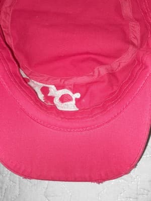 Pit Bull Cadet Cap Hat Adjustable Lucky Horseshoe Rhinestones Red Cotton Leader - Thumbnail 8