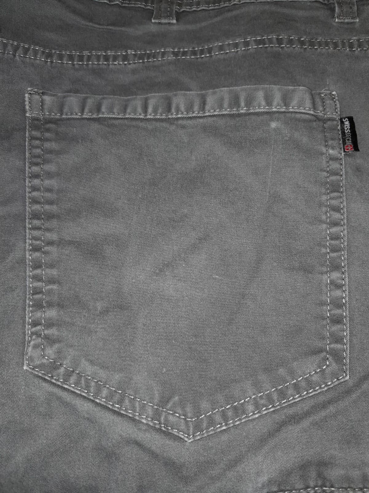 Swiss Tech Straight Leg Pants Men's 38x30 (40.5"x31.5") Steel Gray Flat Front - Thumbnail 9