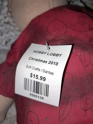 Beach Santa Claus Plush Long Legs w Pink Flamingo 21" Christmas Vacation HTF NOS - Thumbnail 10