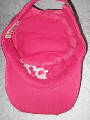 Pit Bull Cadet Cap Hat Adjustable Lucky Horseshoe Rhinestones Red Cotton Leader - Thumbnail 7