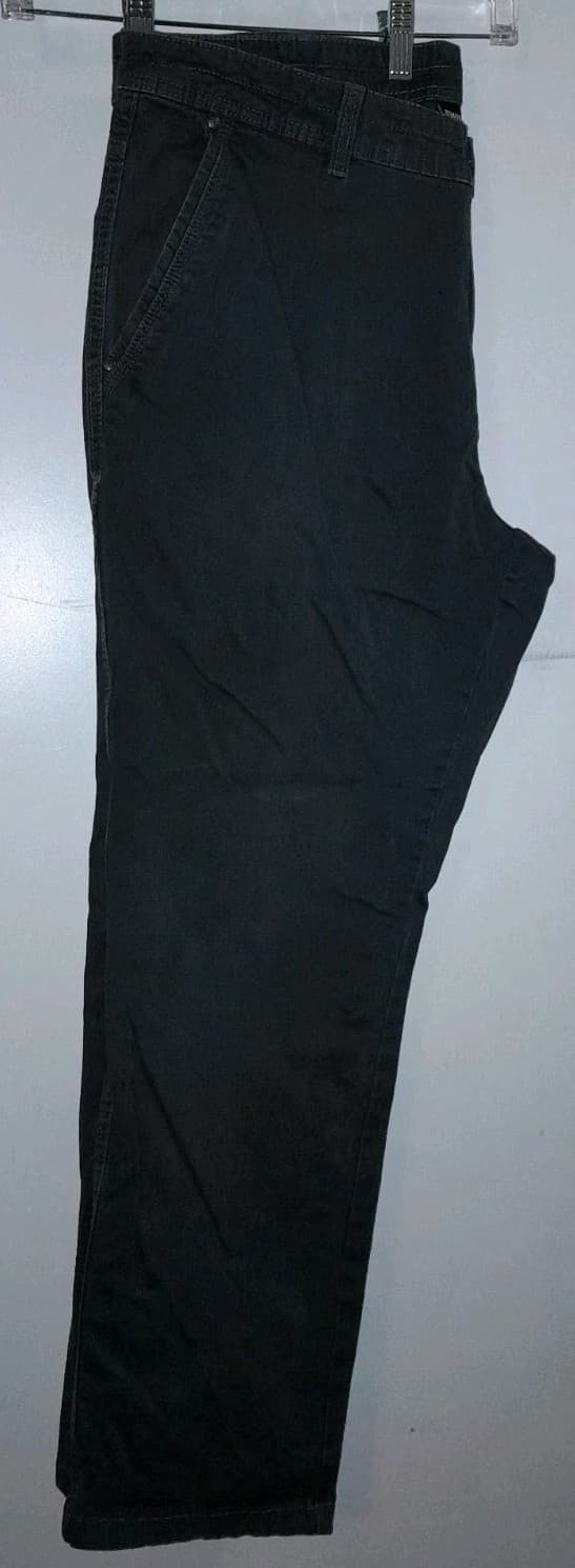 Swiss Tech Straight Leg Pants Men's 38x30 (40.5"x31.5") Steel Gray Flat Front - Image 1
