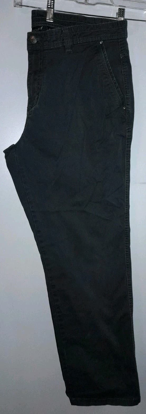 Swiss Tech Straight Leg Pants Men's 38x30 (40.5"x31.5") Steel Gray Flat Front - Thumbnail 2