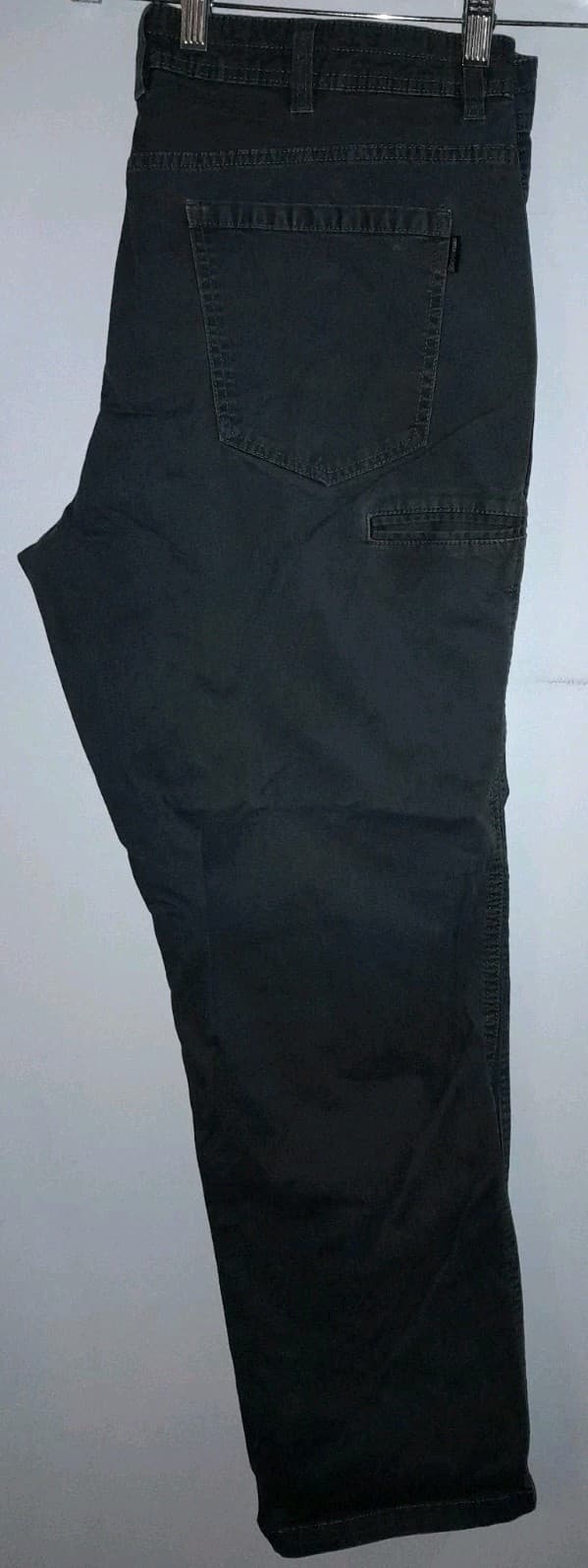 Swiss Tech Straight Leg Pants Men's 38x30 (40.5"x31.5") Steel Gray Flat Front - Thumbnail 4