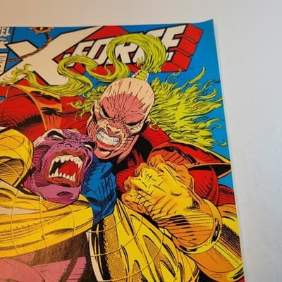 X-Force #12 July 1992 Marvel Minor Key 1st App Crule Early Greg Capullo VF NM - Thumbnail 6