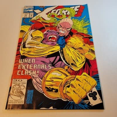 X-Force #12 July 1992 Marvel Minor Key 1st App Crule Early Greg Capullo VF NM - Image 1
