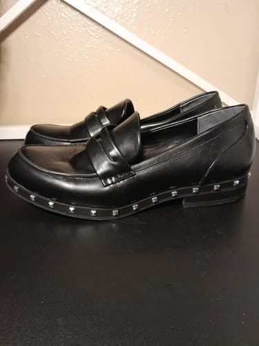 Charles by Charles David Boy Penny Leather Loafer Flat Shoes Black Size 7.5M - Image 1