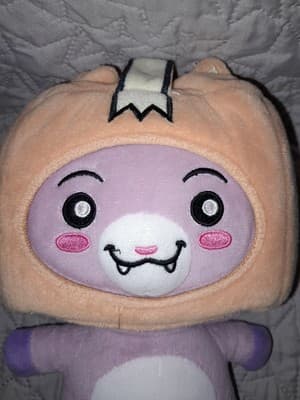 Lankybox Foxy Plush Lanky Box Boxy Fox 10” Purple Helmet Stuffed Animal YouTube - Image 1