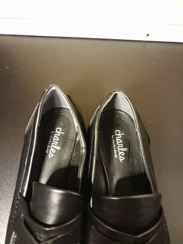 Charles by Charles David Boy Penny Leather Loafer Flat Shoes Black Size 7.5M - Thumbnail 6