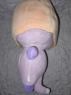 Lankybox Foxy Plush Lanky Box Boxy Fox 10” Purple Helmet Stuffed Animal YouTube - Thumbnail 4