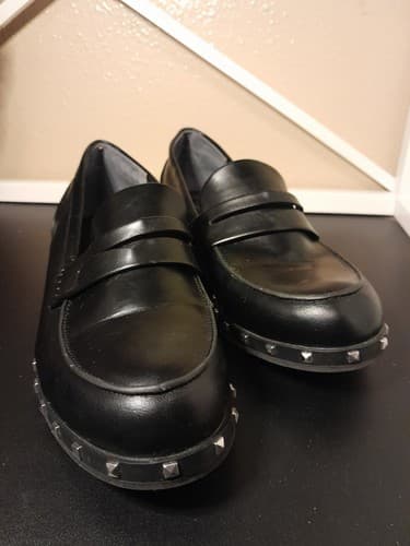 Charles by Charles David Boy Penny Leather Loafer Flat Shoes Black Size 7.5M - Thumbnail 5