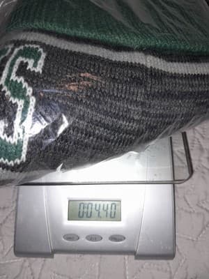 Harry Potter Slytherin Crest Logo Knit Cuff Pom Beanie Hat Cap L/XL Bonus Flag - Thumbnail 9
