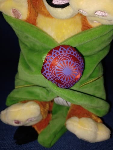 Aladdins Baby Rajah Tiger Wrapped Leaf Blanket 10" Plush Disney Parks Exclusive - Thumbnail 3