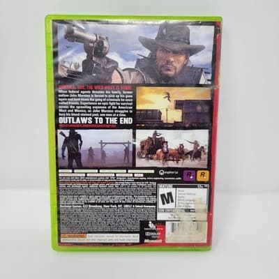 RED DEAD REDEMPTION Xbox 360 Game Complete Western Rockstar NTSC - Thumbnail 3