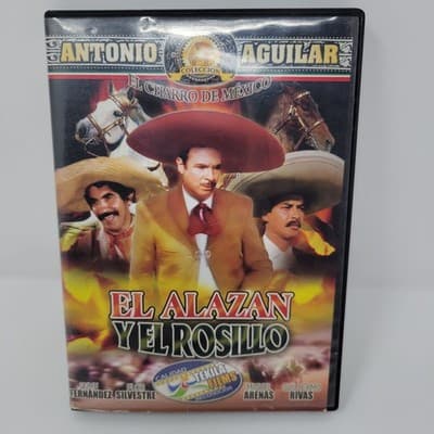 ANTONIO AGUILAR El Alazan Y El Rosillo DVD Spanish Western Ranchera Movie - Image 1