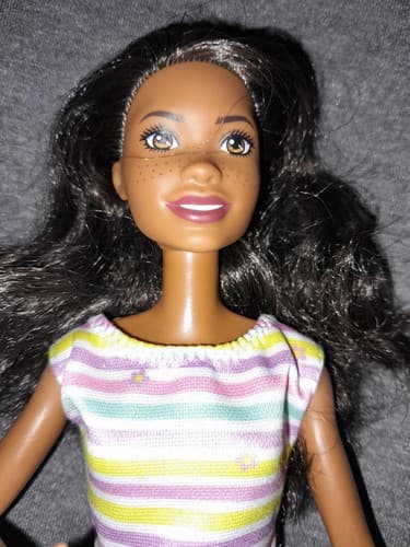 2020 Mattel Barbie Newborn Puppies Dog Mom African American Doll Brown Hair Frec - Image 1