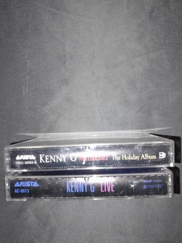Kenny G Live & Miracles The Holiday Album Cassette Lot of 2 Smooth Jazz Music - Thumbnail 3