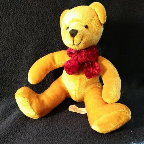 "Razzles" Velvet Bear Plush Vtg. Russ Brand Royal Winterfest Teddy Bear OOP NOS - Image 1
