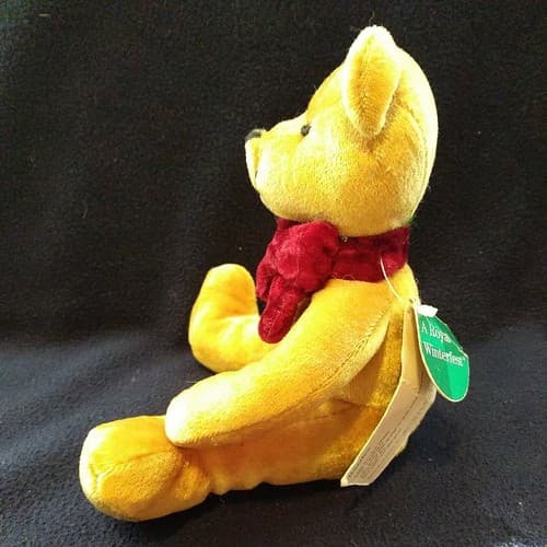 "Razzles" Velvet Bear Plush Vtg. Russ Brand Royal Winterfest Teddy Bear OOP NOS - Thumbnail 5