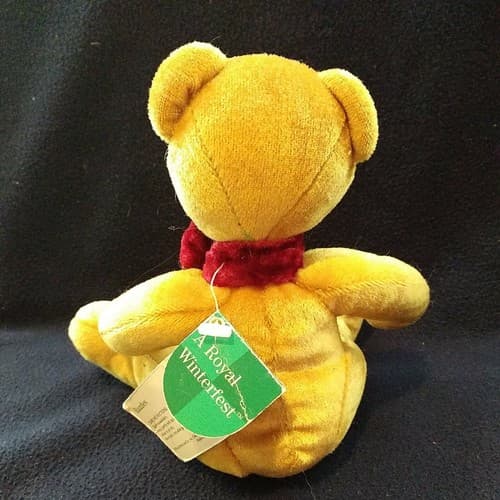 "Razzles" Velvet Bear Plush Vtg. Russ Brand Royal Winterfest Teddy Bear OOP NOS - Thumbnail 4