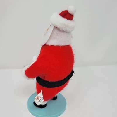 WONDERSHOP Santa Christmas Figurine Red Felt Decor Target 6in Throwing Snowballs - Thumbnail 6