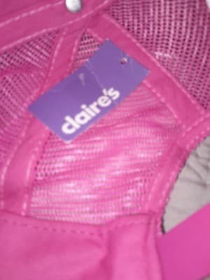 Claires Double Sequin Pink Trucker Style Mesh Back S/M Cap Hat Hook N Loop NWT - Thumbnail 10