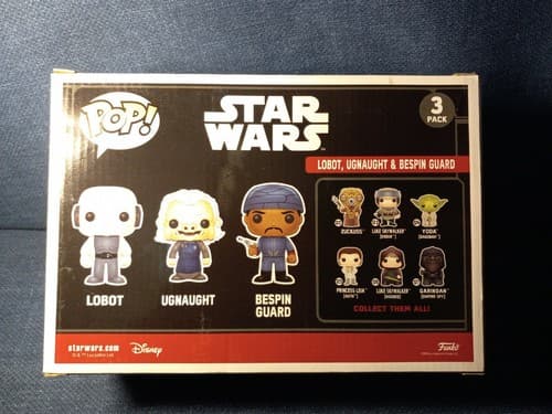 Funko Pop Star Wars Lobot Ugnaught Bespin Guard 3 Pack Walmart Exclusive 40th - Thumbnail 3