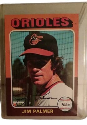 1975 Topps Jim Palmer #335 Baltimore Orioles HOF Vintage Baseball Card - Image 1