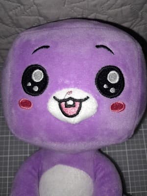 Lankybox Smiling One Tooth FOXY 8” Plush Soft Purple Embroidered Face HTF - Thumbnail 2