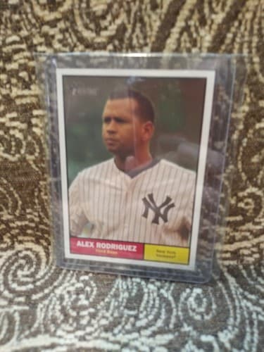 2010 Topps Heritage Alex Rodriguez Yankees #19 A-Rod MLB Card - Thumbnail 3