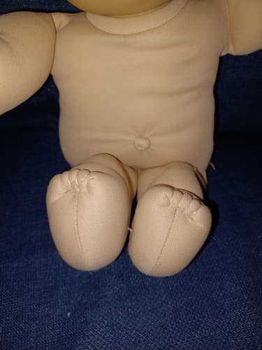 Vintage Cabbage Patch Kids Doll Dimple Brown Eyes Bald Signed 1978 1982 13" - Thumbnail 4